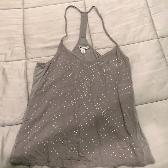 American Eagle Outfitters Tops - American Eagle Silver Tank